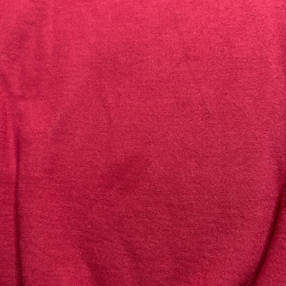 Vintage 90s Sunburst Floral Rhinestone Crewneck Sweatshirt Burgundy Cottagecore - Picture 6 of 9